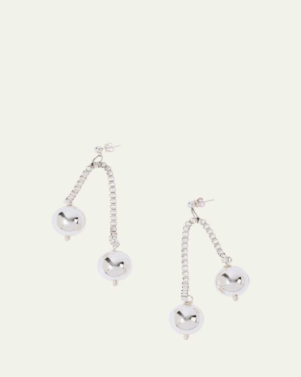 Chained Sphere Earrings